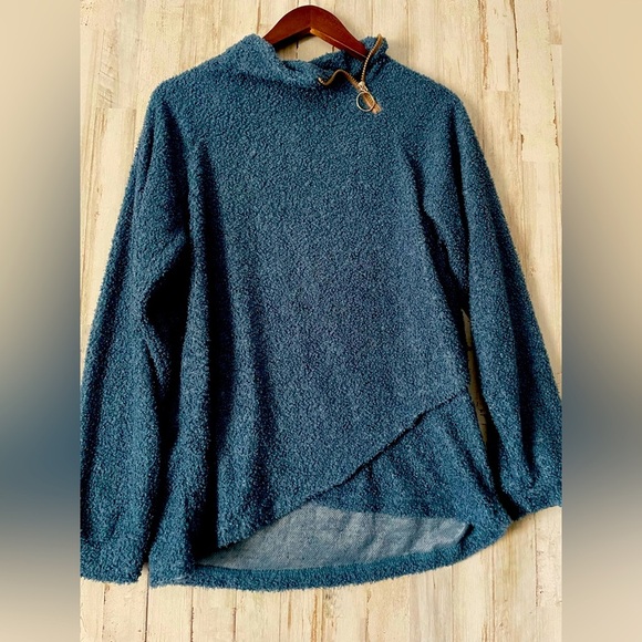 Unbranded XL Pullover Upper Side Quarter Zip Soft Lightweight Unique Style - Picture 1 of 8
